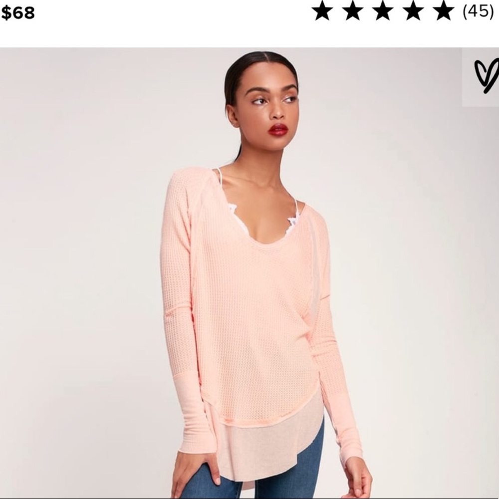 FREE PEOPLE Catalina Thermal in Peach
